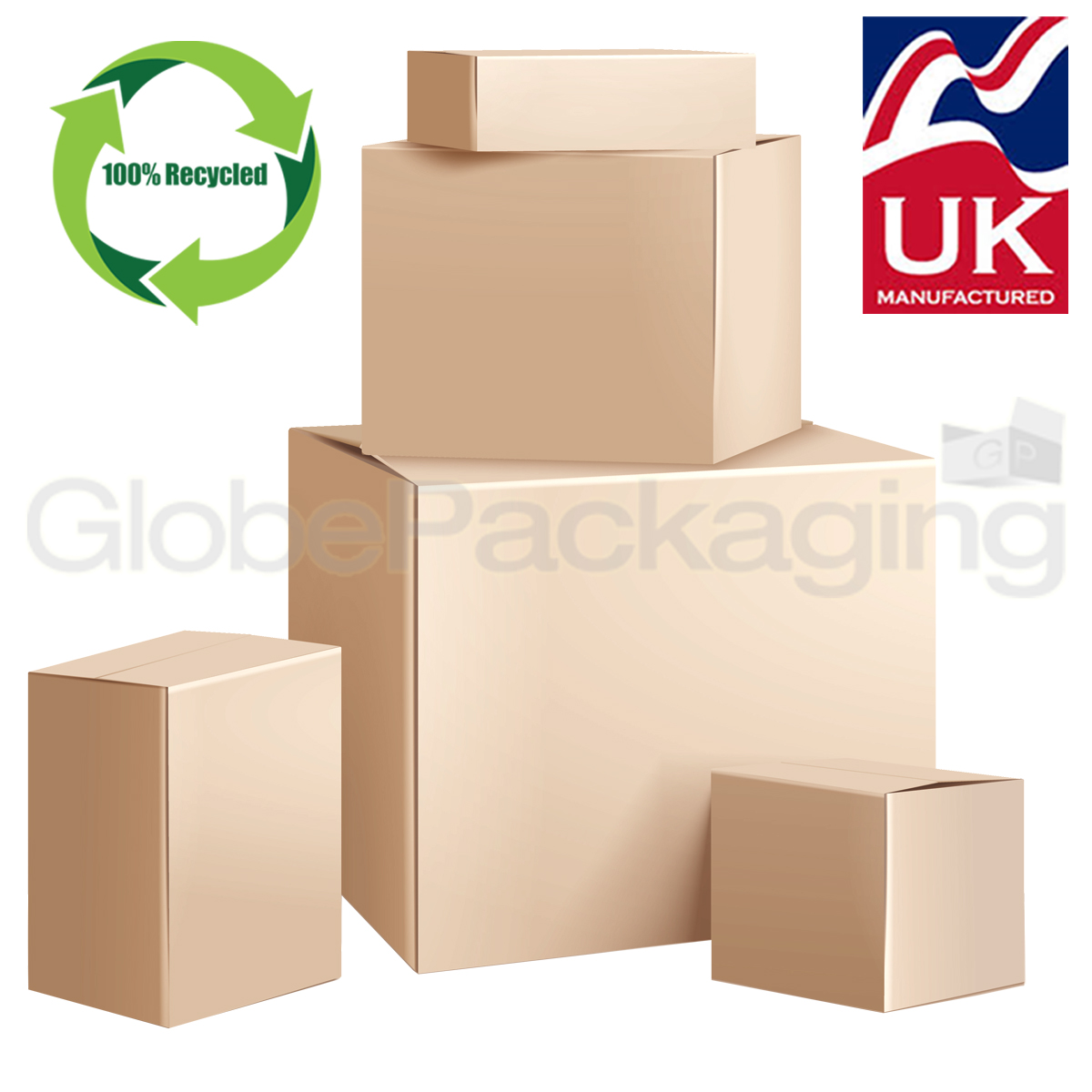 SINGLE WALL CARDBOARD BOXES - 100% RECYCLED & RECYCLABLE POSTAL MAILING BOXES